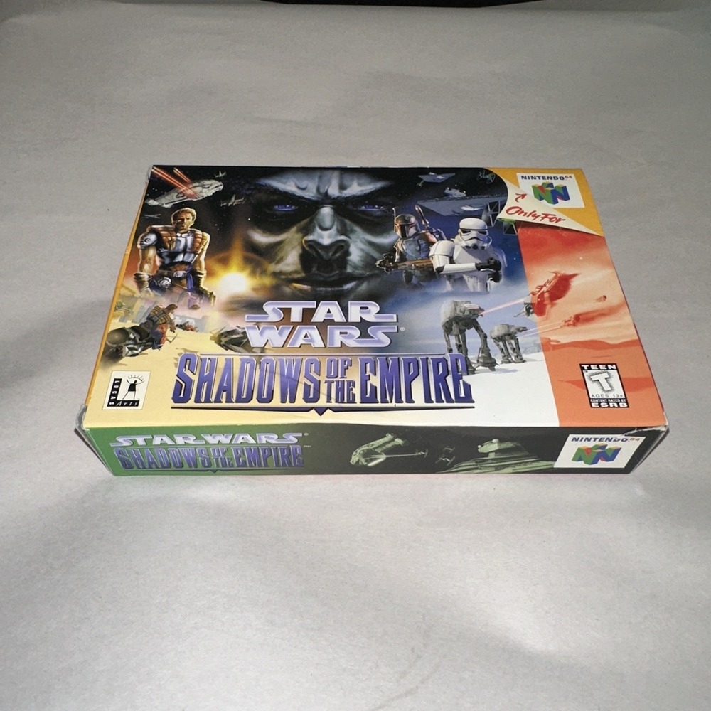 Star Wars: Shadows of the Empire (Nintendo 64 N64) Authentic Box + Game + Manual